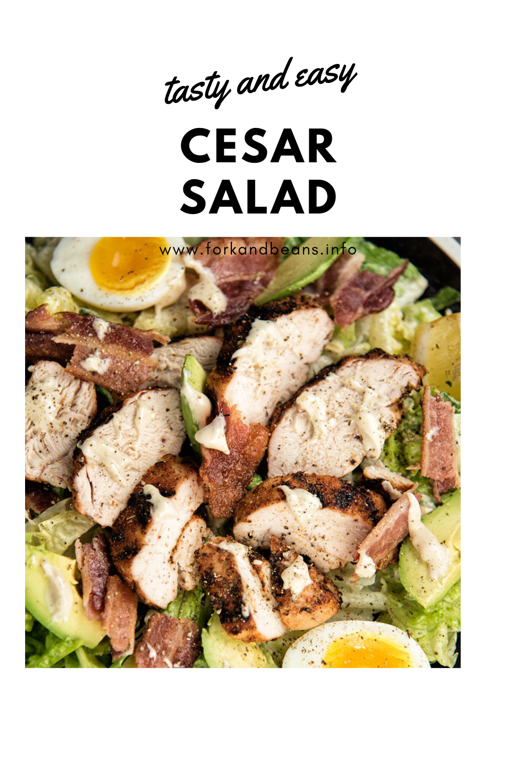 Chicken And Avocado Caesar Salad Recipe