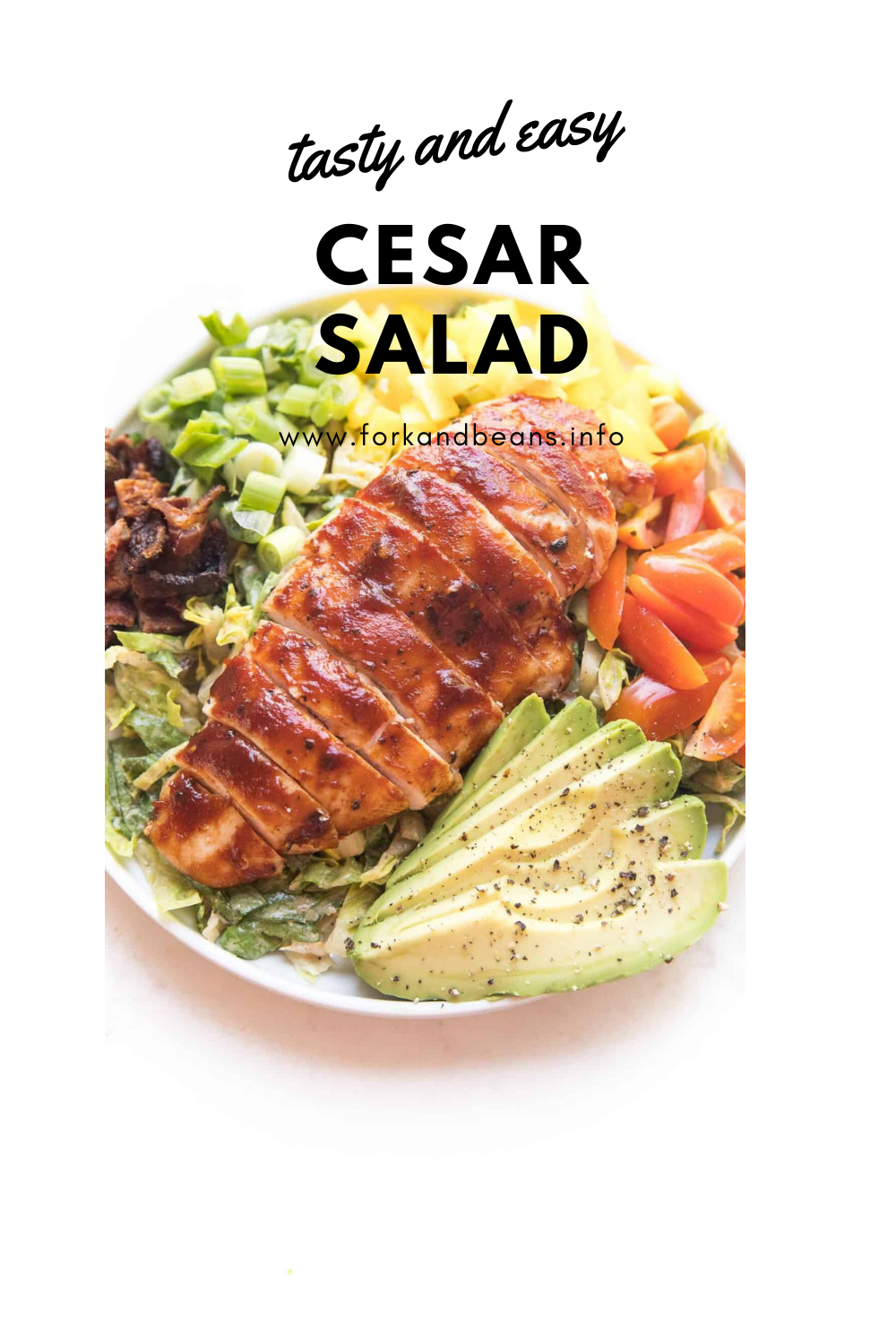 Grilled Chicken Cobb Caesar Salad