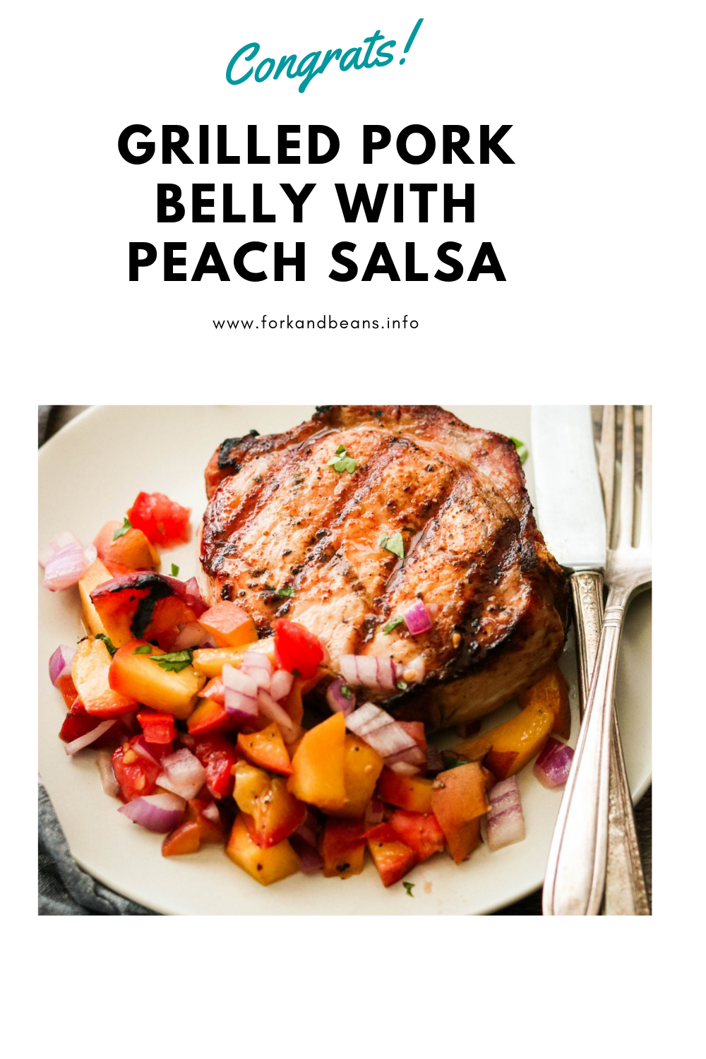 Easy Paleo Pork Chops with Grilled Peach Salsa