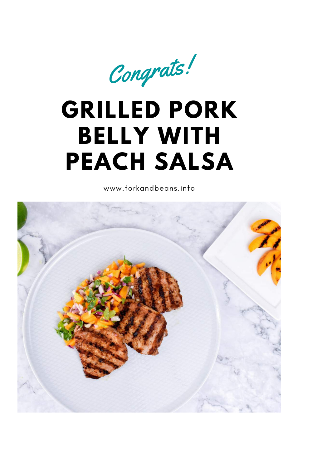 Grilled Pork Chops with Peach Salsa