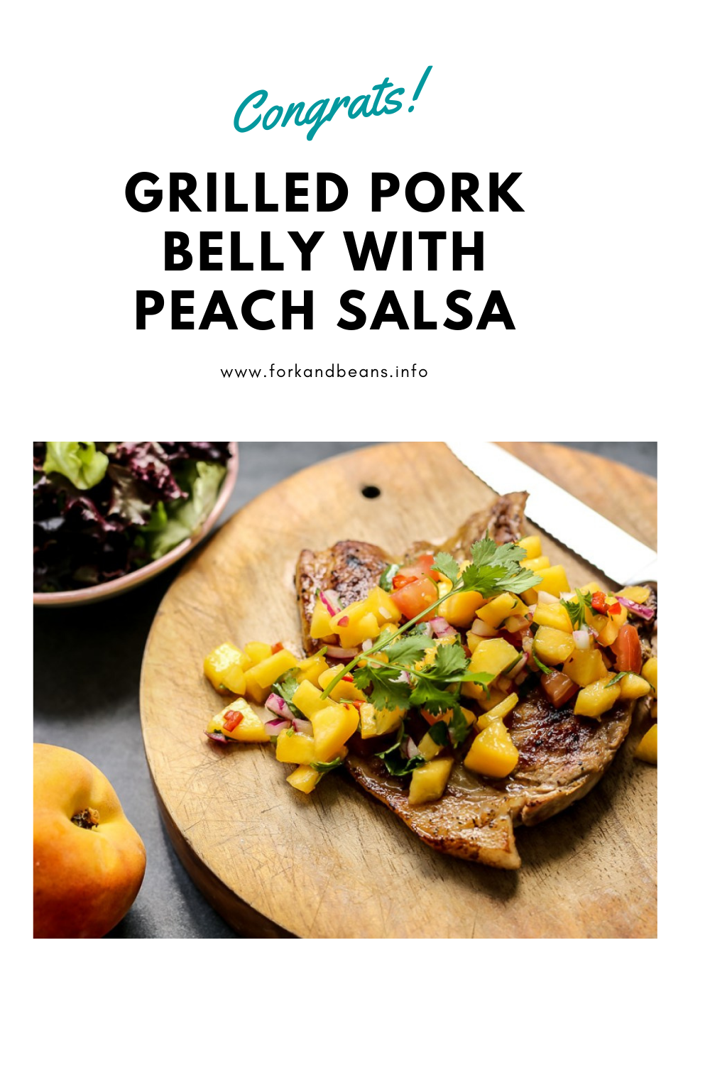 Grilled Pork with Peach Salsa
