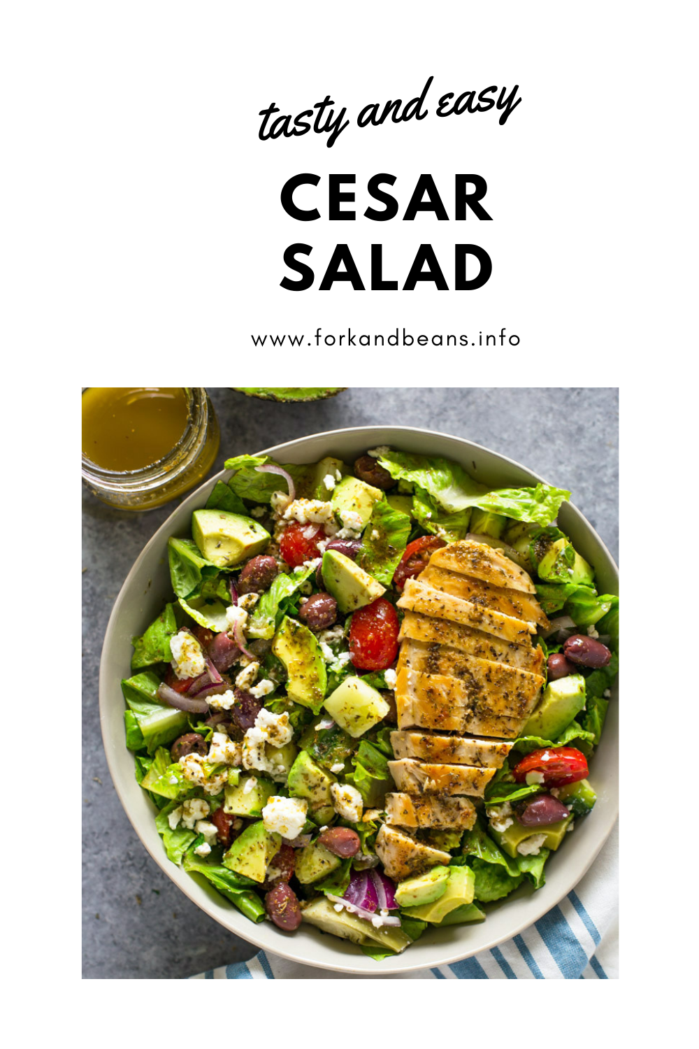 Easy Grilled Chicken Caesar Salad with Homemade Dressing