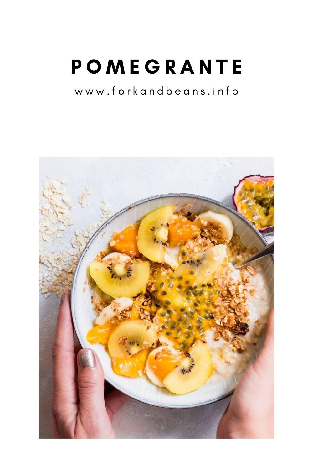 Mango and Passion Fruit Porridge (with Rose Petals)