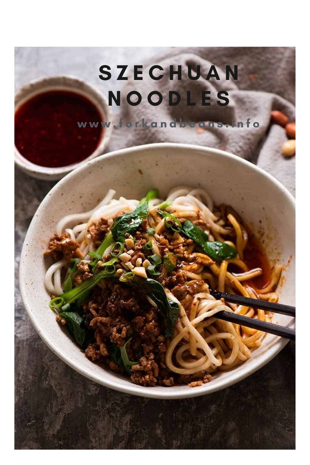 Dan Dan Noodles (Spicy Sichuan noodles)