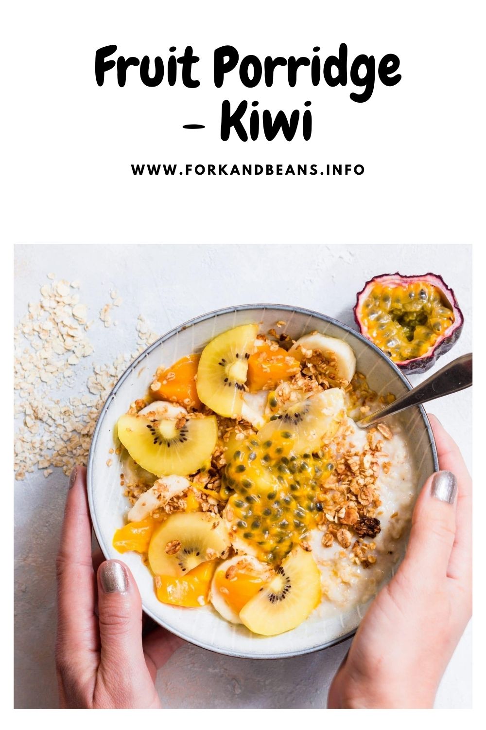 Mango, Kiwi and Passion Fruit Porridge