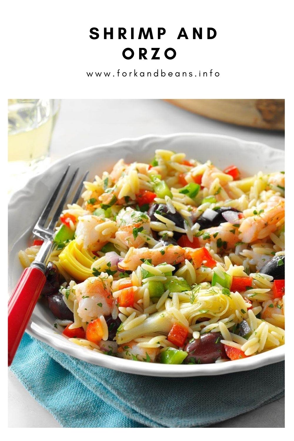 Mediterranean Shrimp Orzo Salad