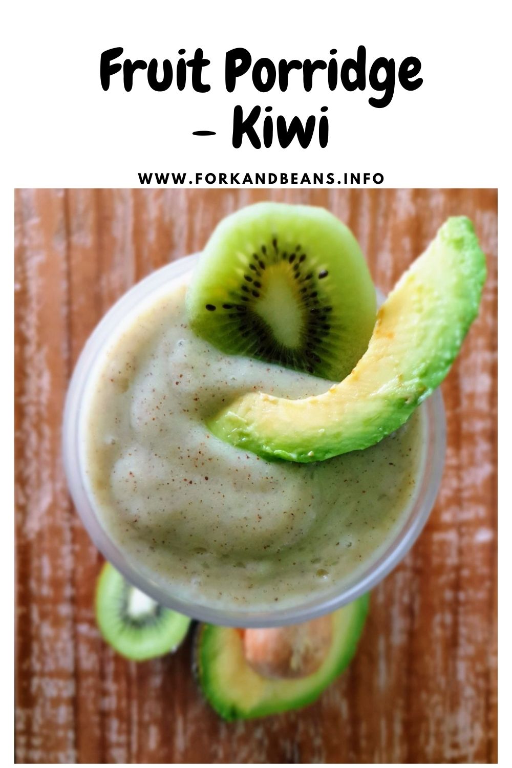 Fermented Millet Smoothie with Avocado and Kiwi Fruit