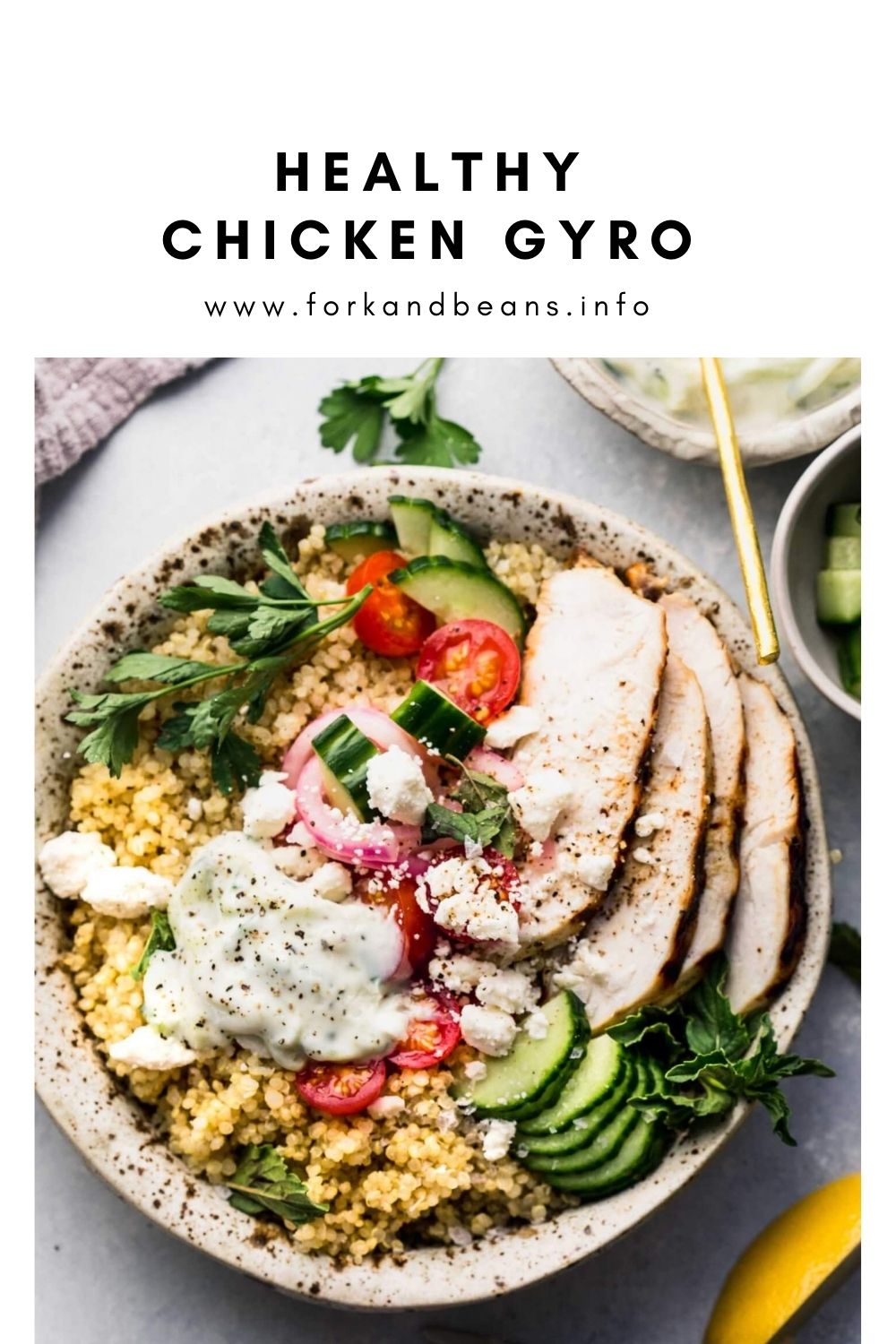 Chicken Gyro Bowls with Quinoa