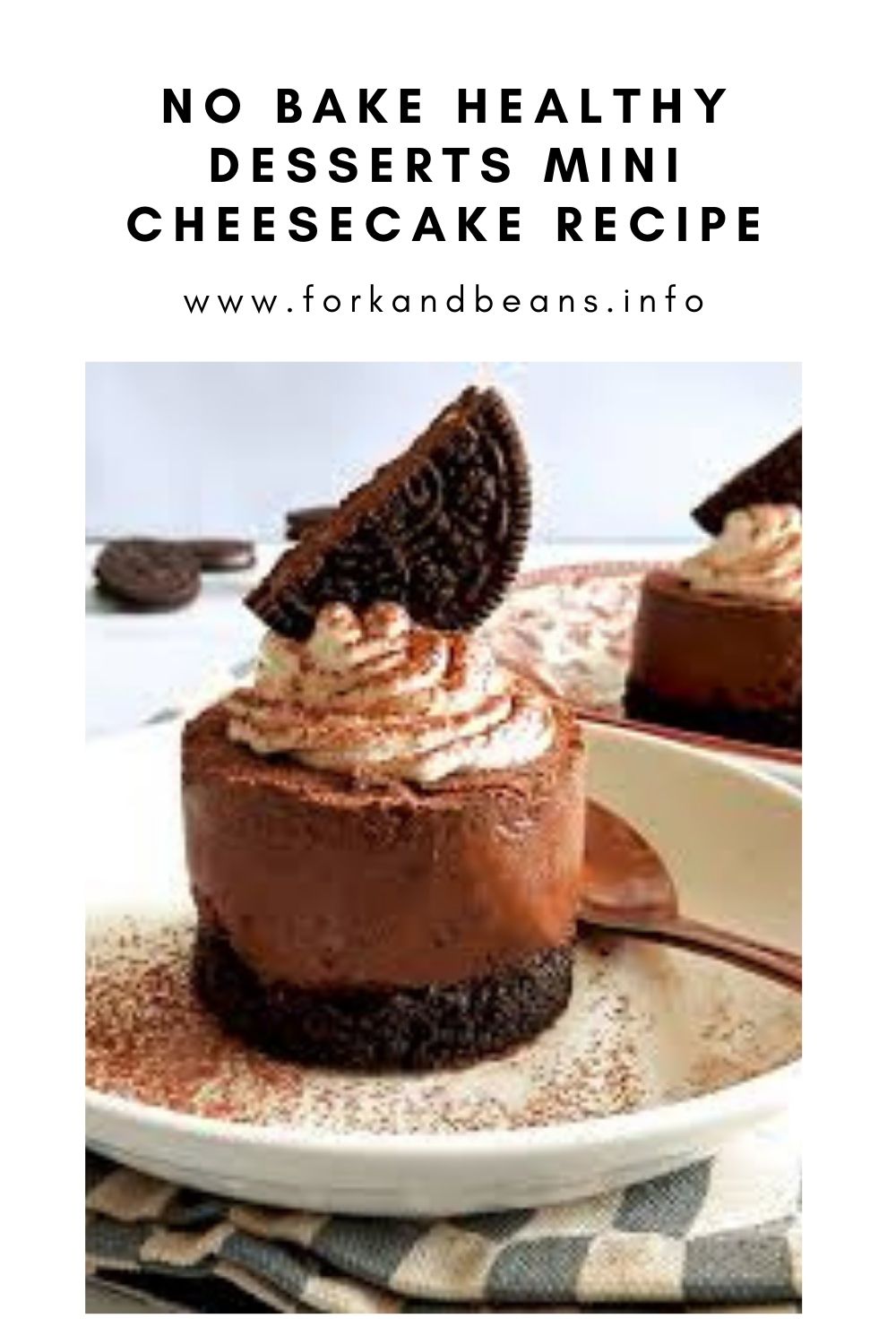 Individual Chocolate Cheesecake (No Bake)