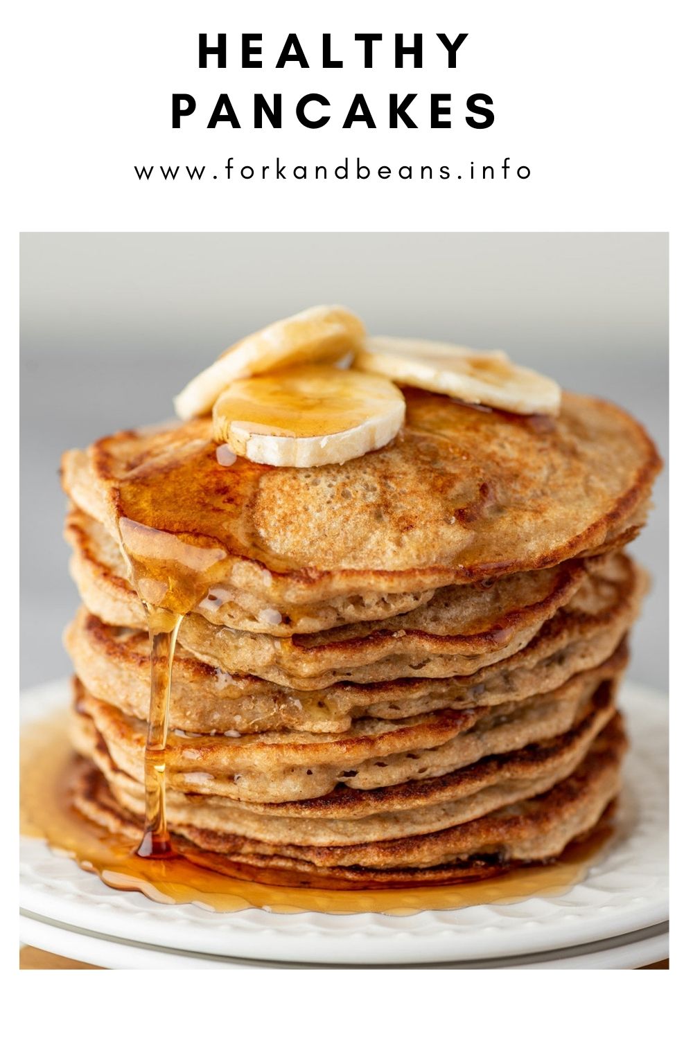 Healthy Banana Oatmeal Pancakes (made right in the blender!)
