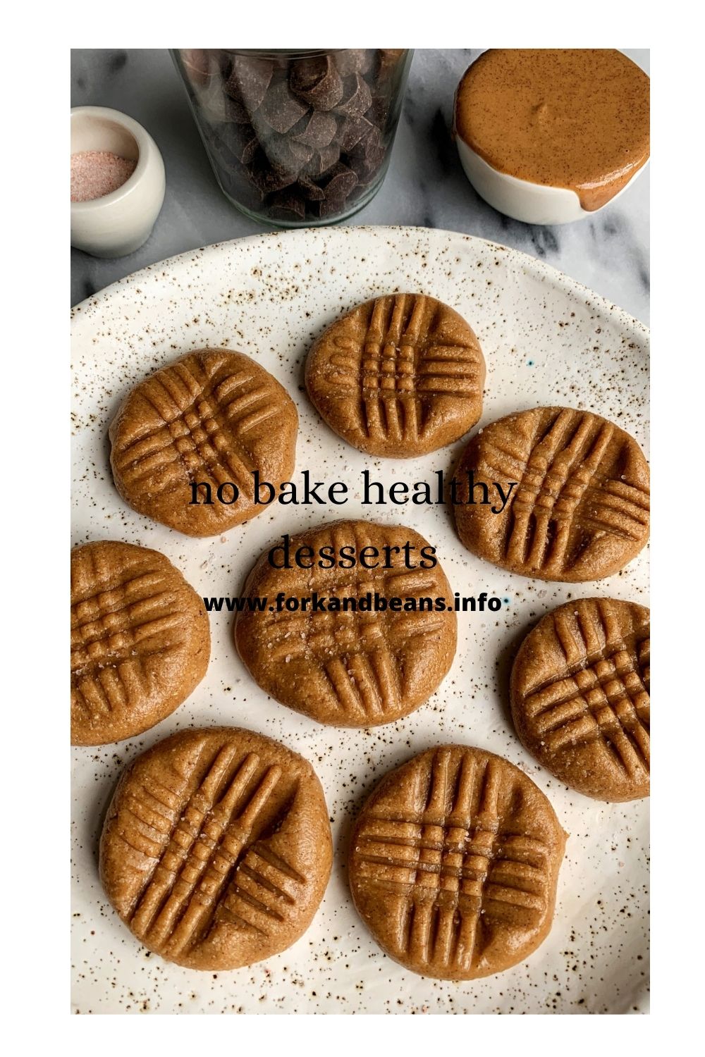 3-Ingredient No Bake Peanut Butter Cookies