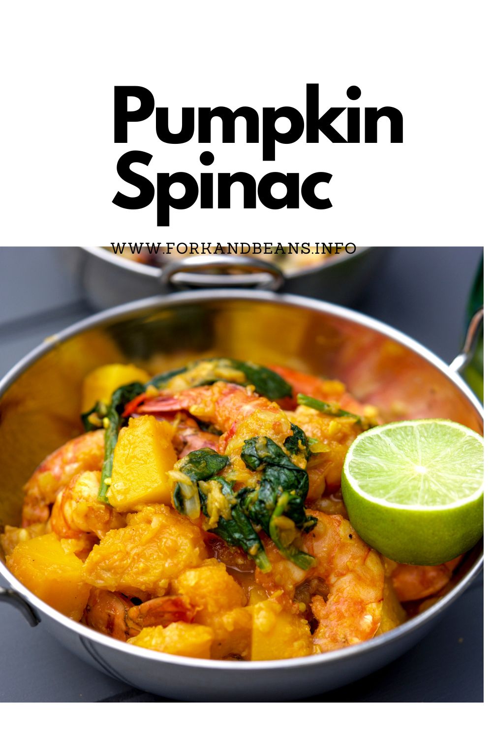 Spinach Pumpkin Prawn Curry