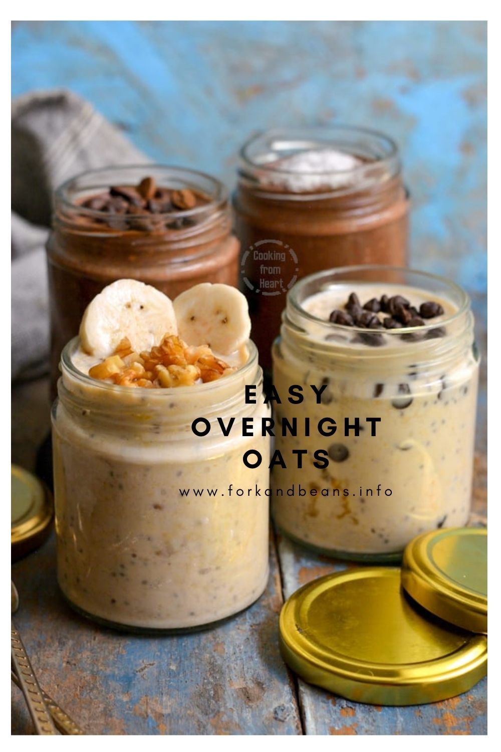 Easy Overnight Oats | 4 Flavors of Overnight Oats