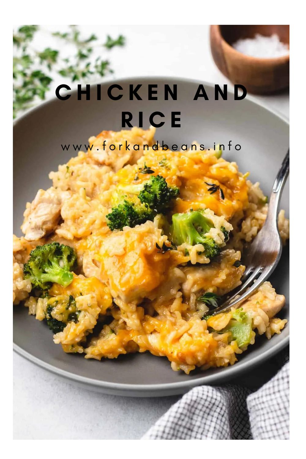 Cheesy Broccoli Chicken and Rice Casserole
