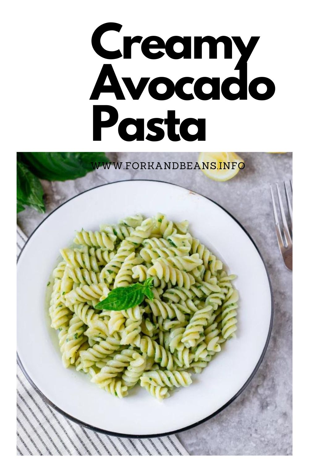 Quick and Easy Avocado Pasta