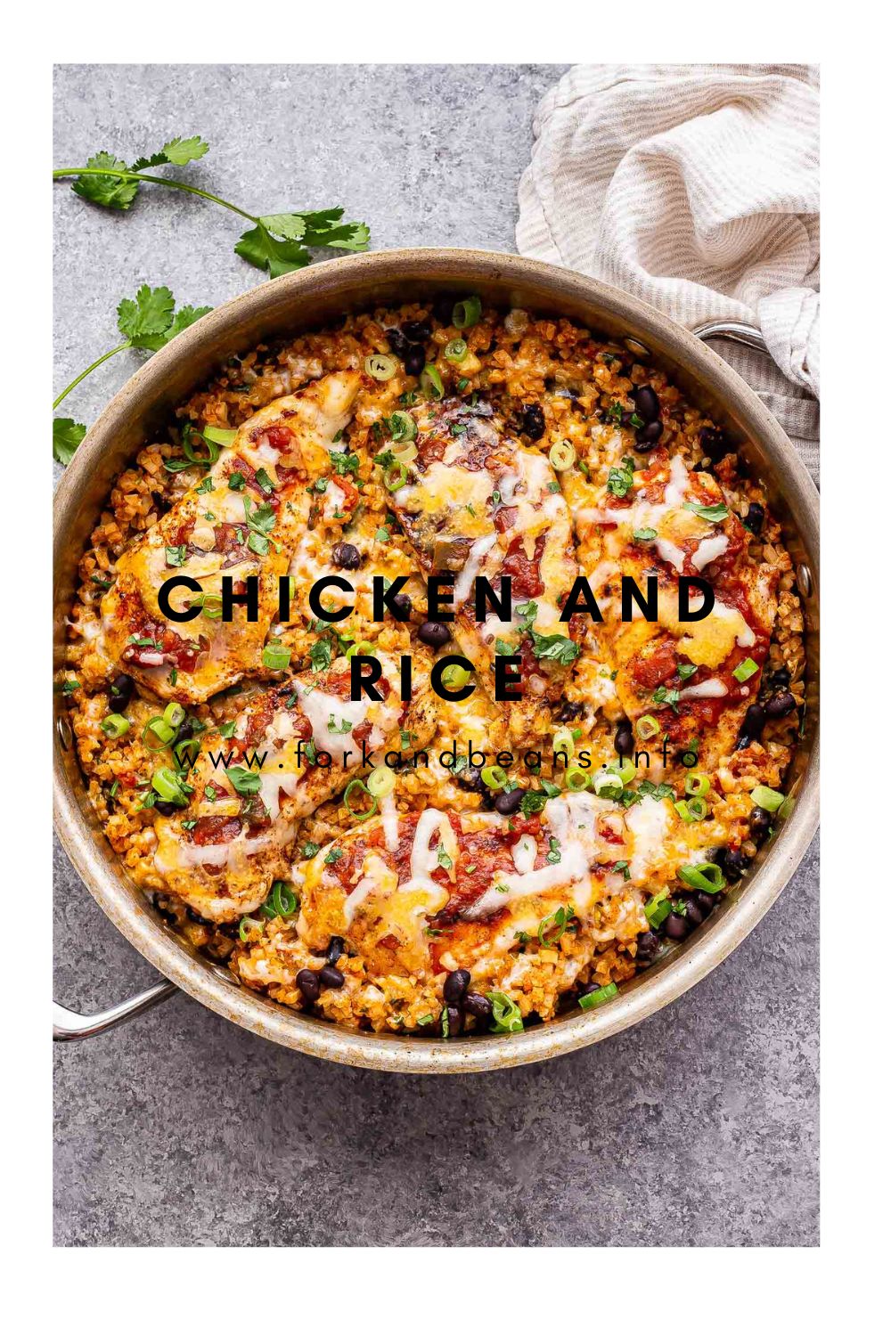 Salsa Chicken and Cauliflower Rice Skillet