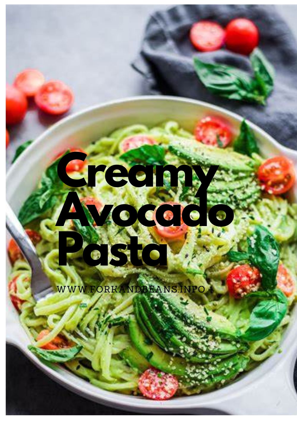 15-Minute Creamy Avocado Pasta (Vegan)