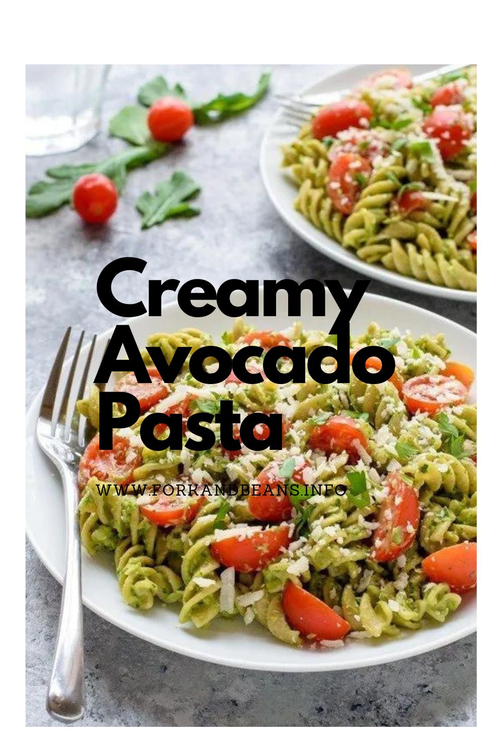 Creamy Avocado Pesto Pasta