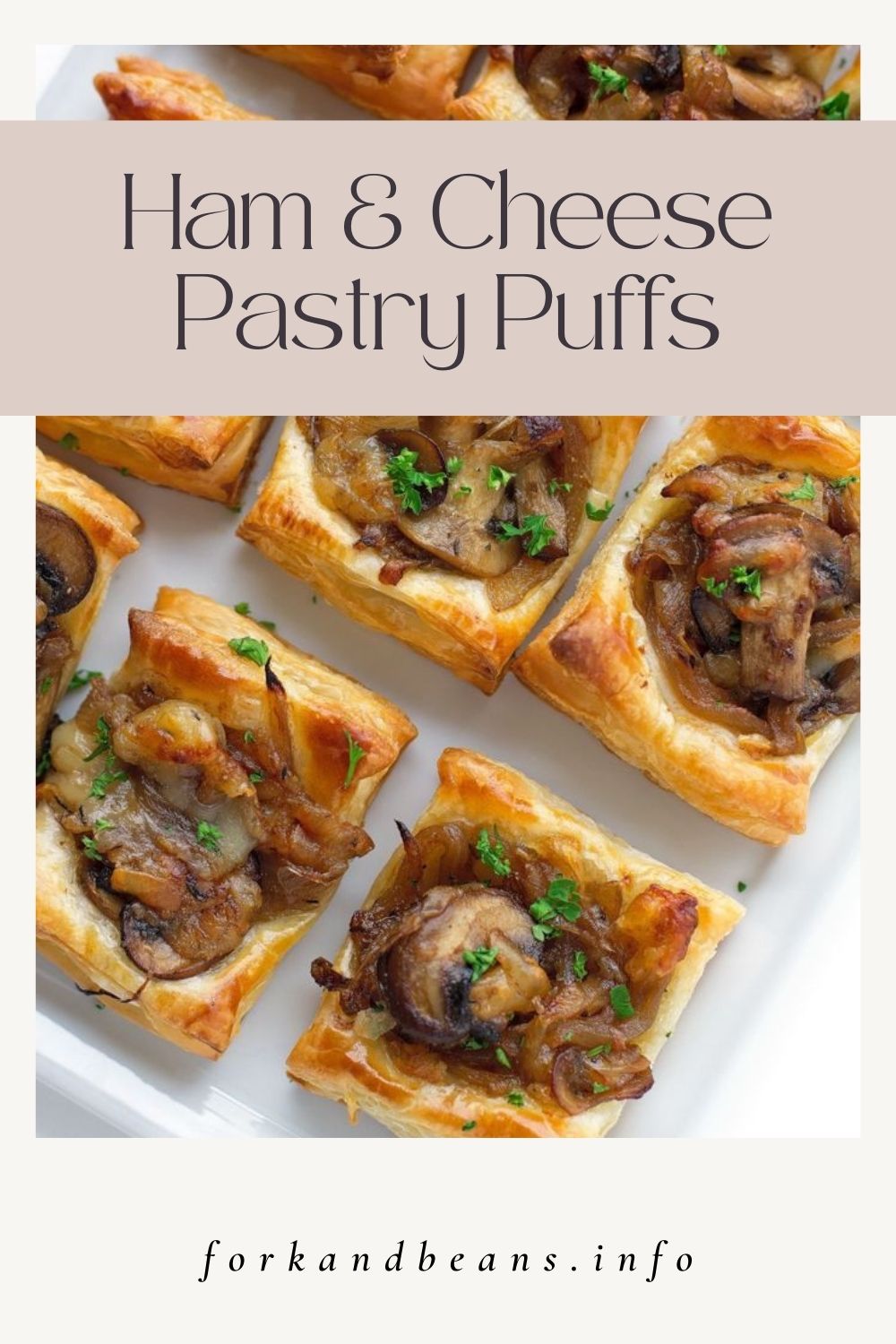 Bites with Gruyere, mushrooms, and caramelized onions