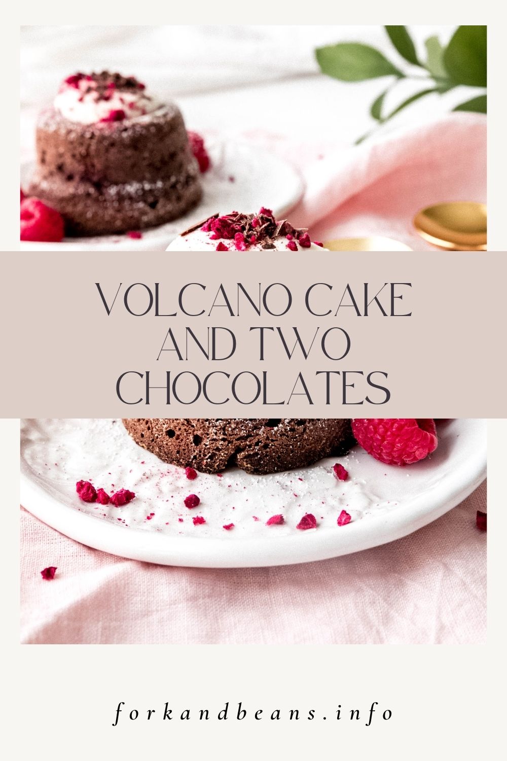 For two, smoldering raspberry-chocolate lava cakes