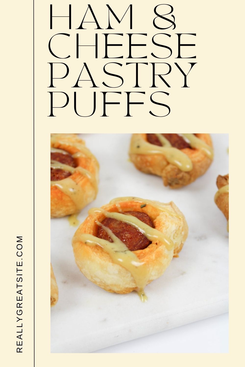 Sausage appetizers with puff pastry