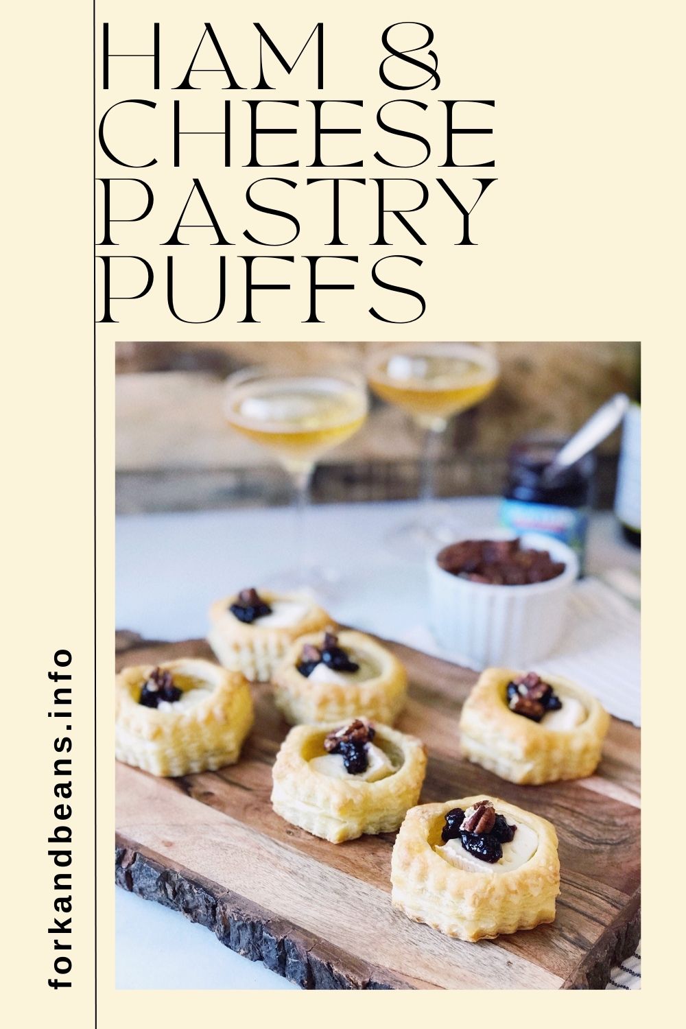 Puff Pastry Bites With Brie & Jam