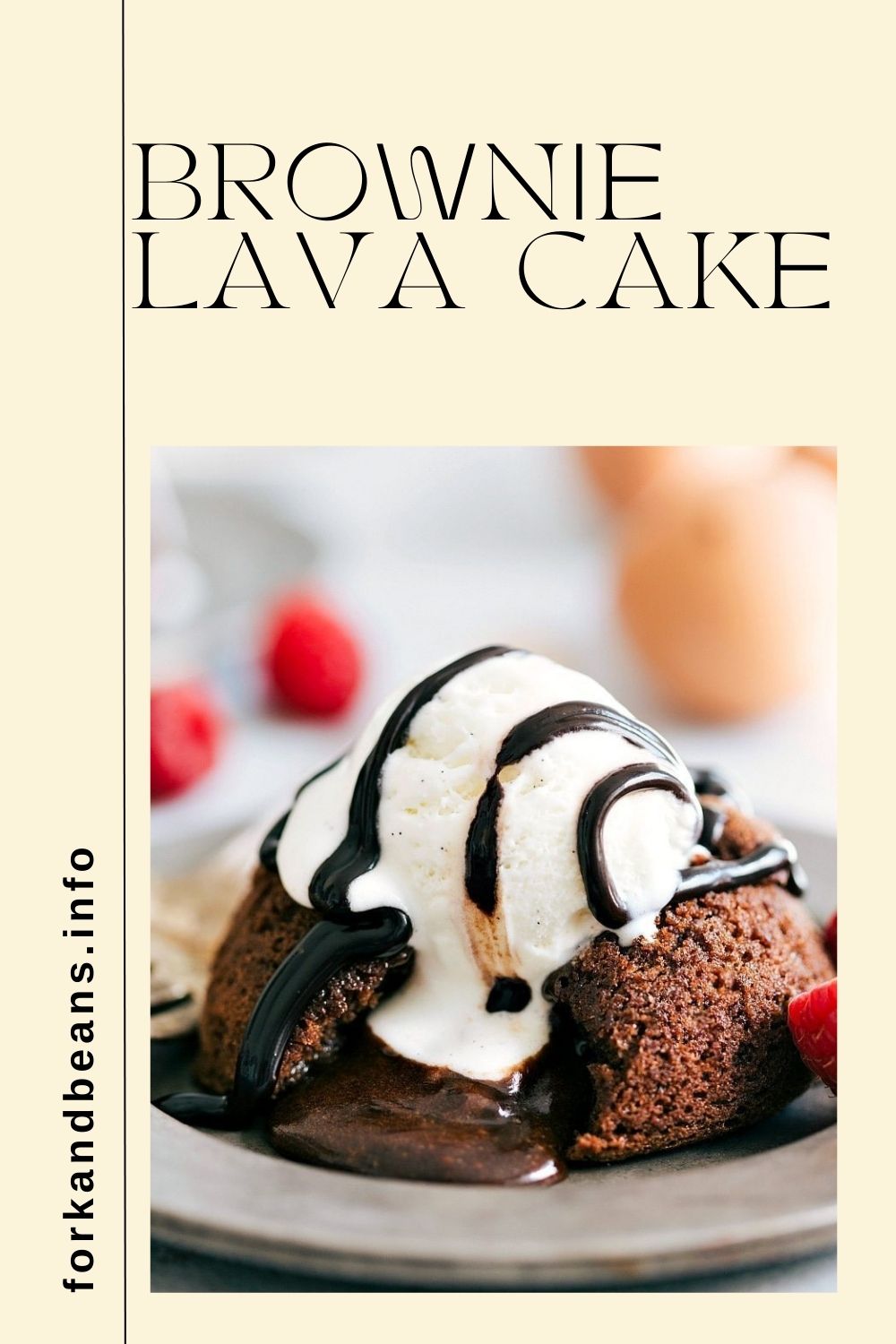 CHOCOLATE LAVA CAKE, melted