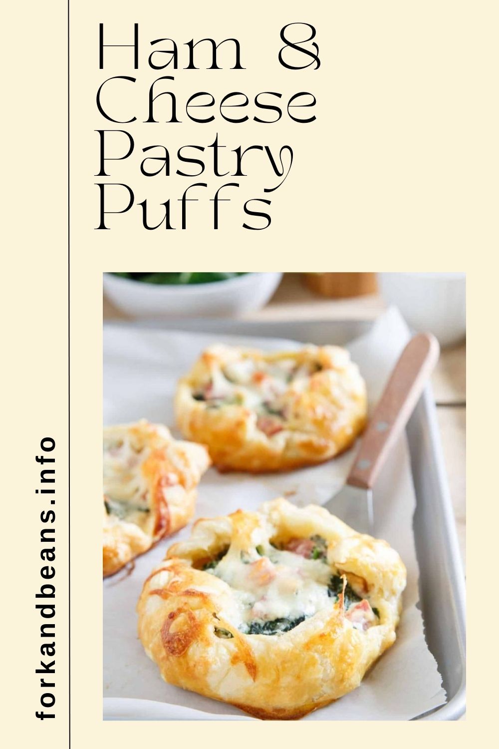 MINI BREAKFAST PIES WITH HAM CHEESE AND SPINACH