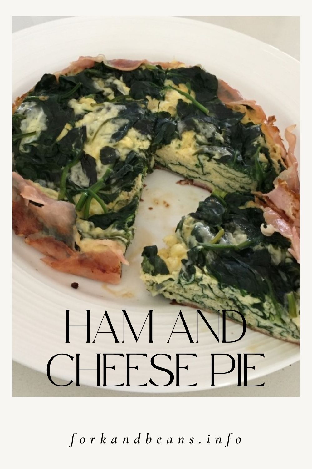 Stovetop Spinach, Ham And Cheese Pie