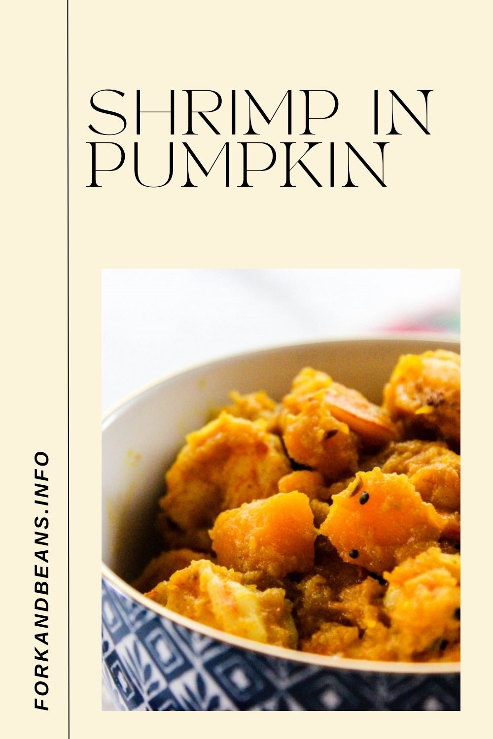 Curry with pumpkin and shrimp