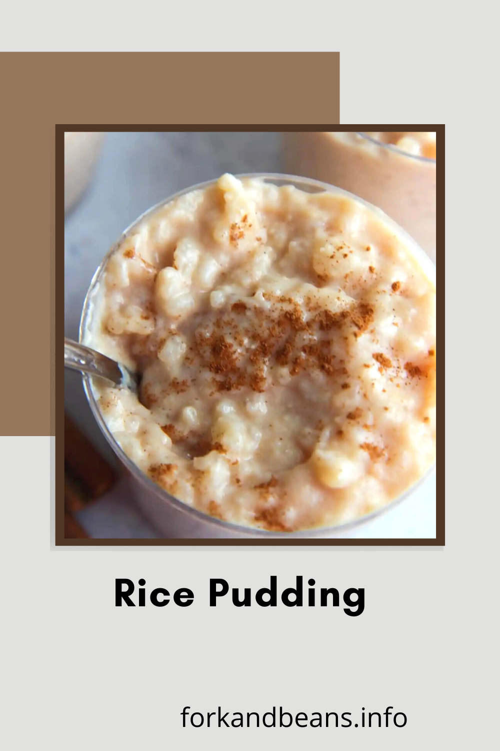 Simple rice pudding made at home