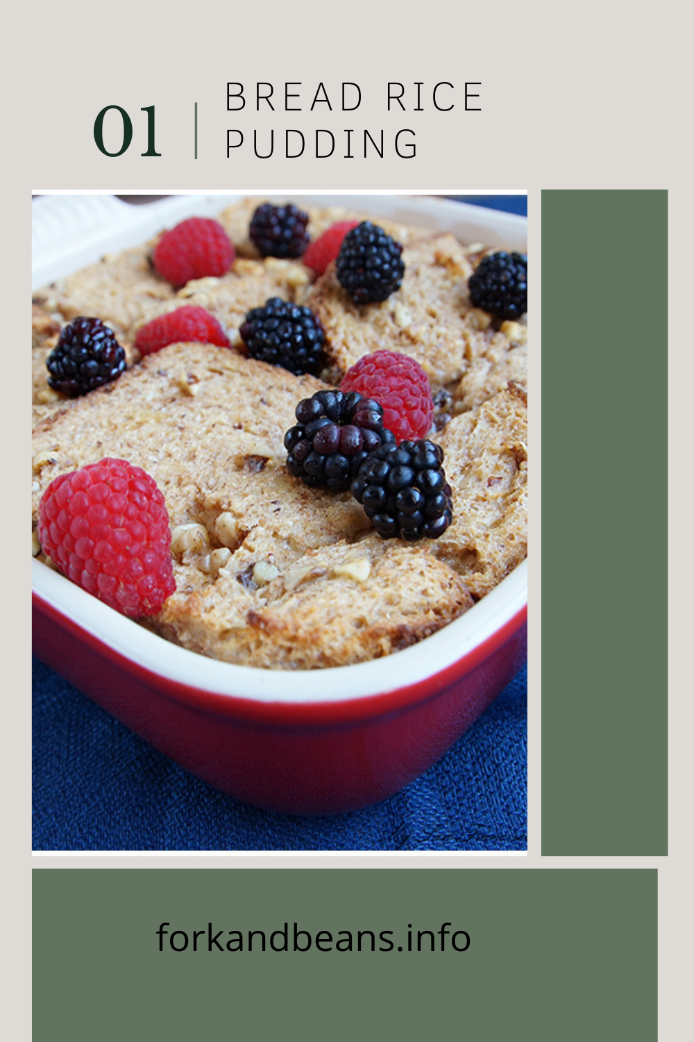 Walnut-studded Whole Wheat Bread Pudding with Blackberry Sauce