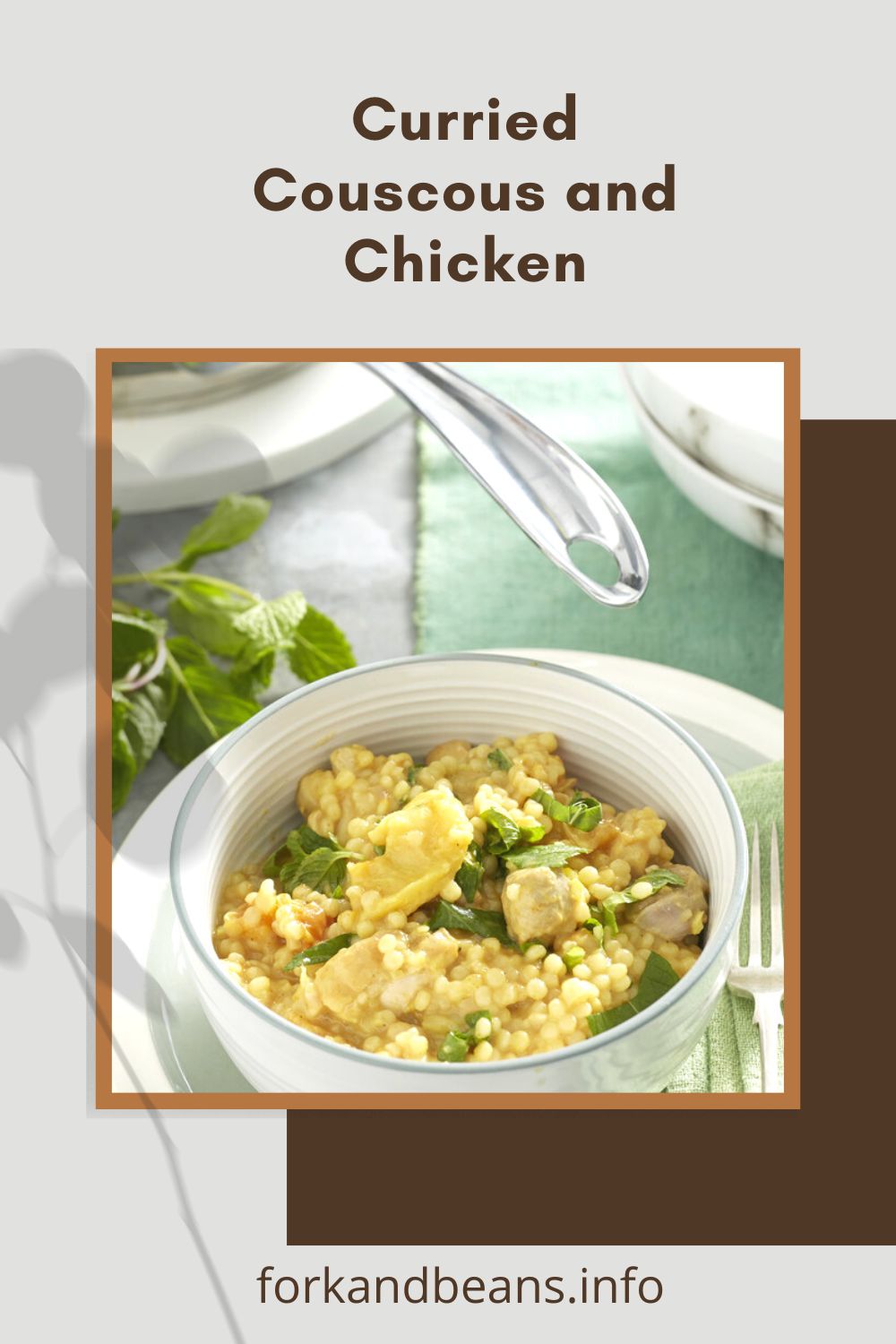 Couscous with sweet chicken curry