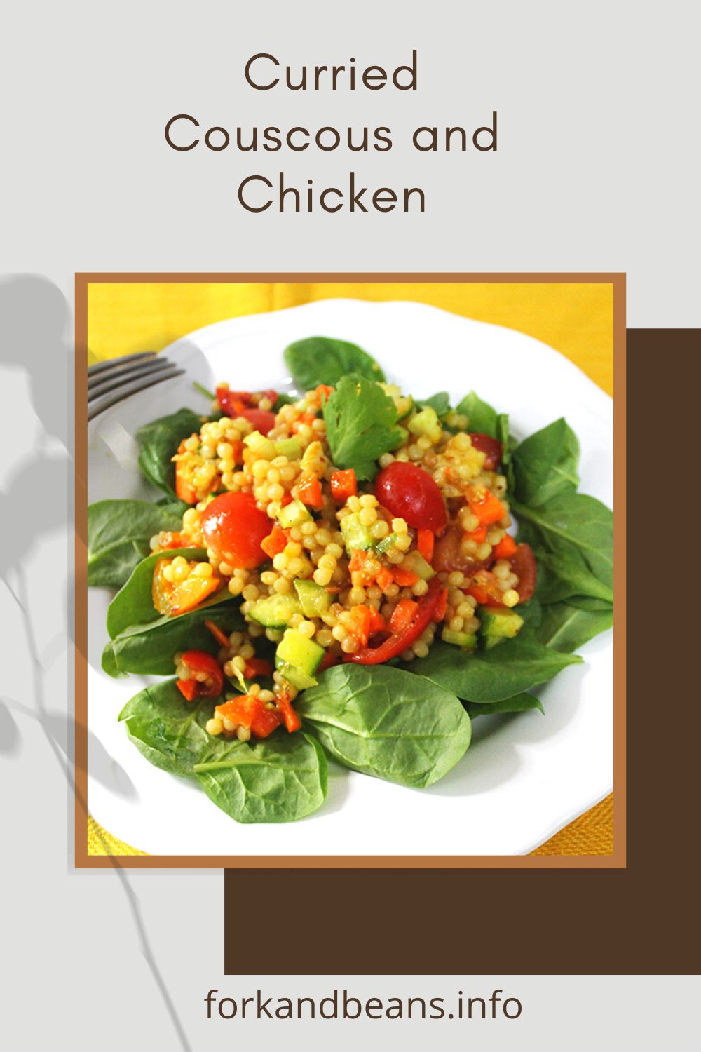 Salad with Curry Chicken and Couscous