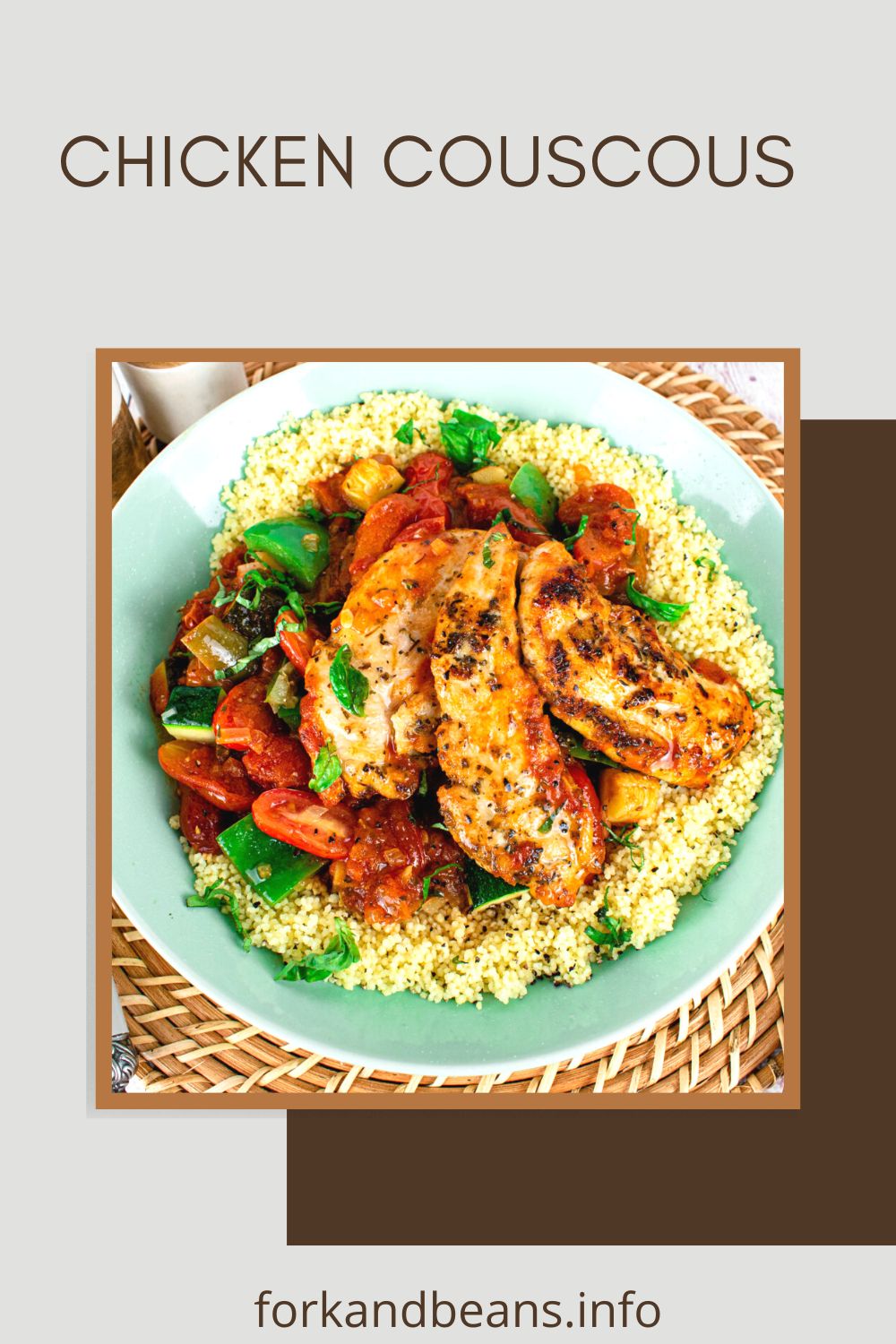 Chicken with rice with tomatoes and basil