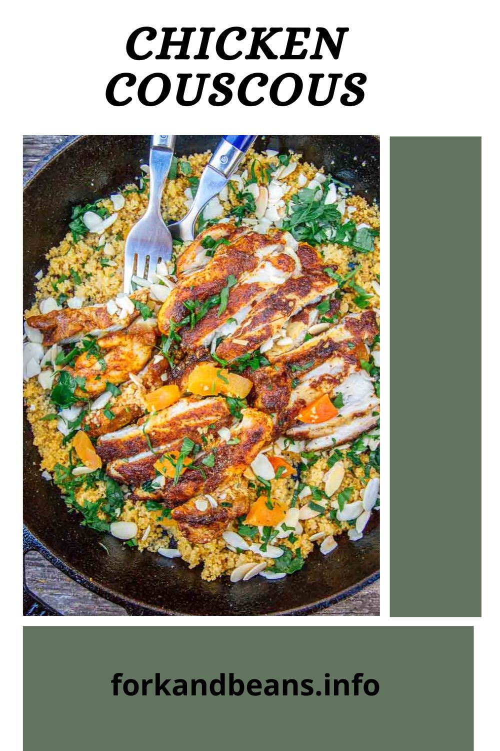 OVER COUSCOUS WITH MOROCCAN SPICED CHICKEN!